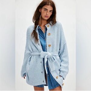 Free People Brooklyn Belted Cardigan